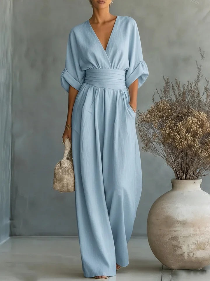Women's Wrap Maxi Jumpsuit