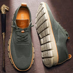 Men's Lace-Up Sneakers With Segmented Sole