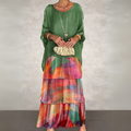 Women’s Layered Artistic Maxi Dress