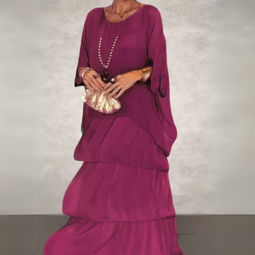 Women’s Layered Artistic Maxi Dress