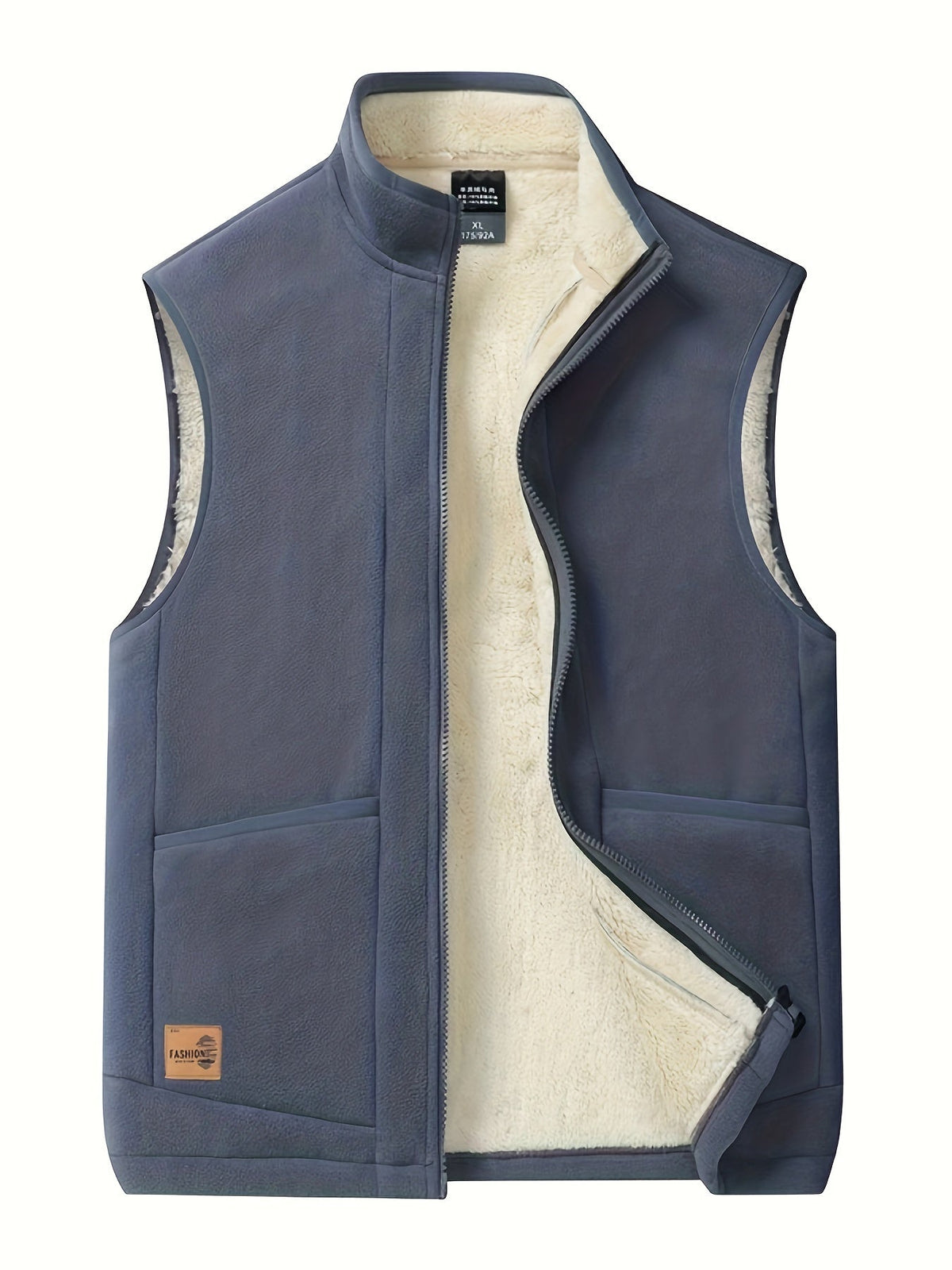 Men's Zip Front Stand Collar Vest