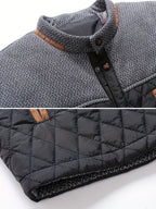 Men’s Quilted Jacket with Contrast Yoke