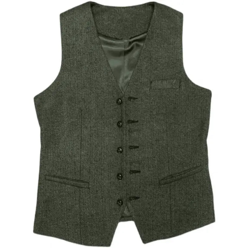 Men's Three-Piece Blazer Vest Trouser Suit