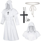 Unisex Halloween Hooded Monk Costume Robe