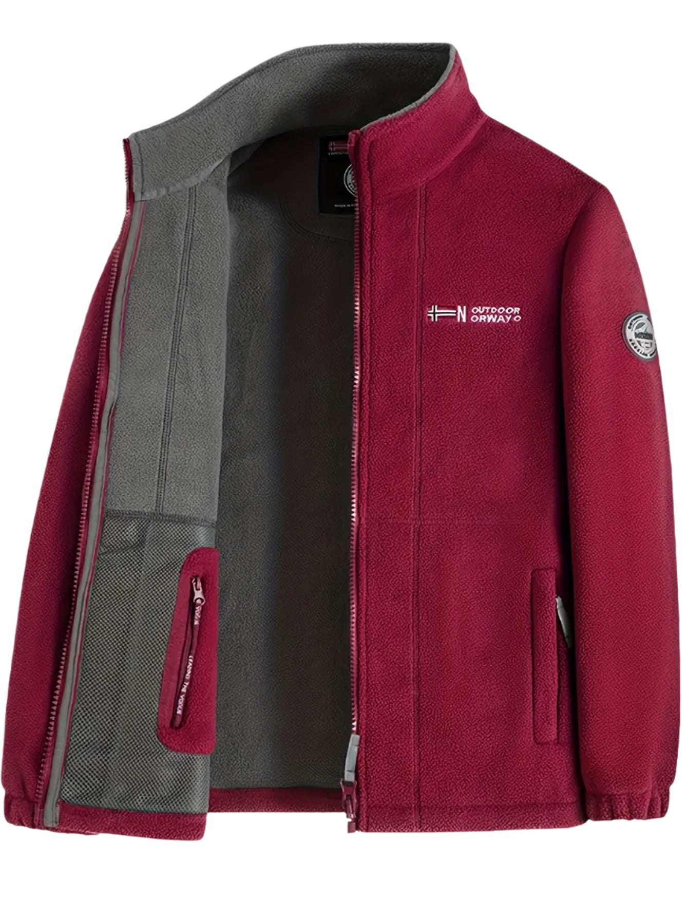 Men’s Full-Zip Stand Collar Jacket