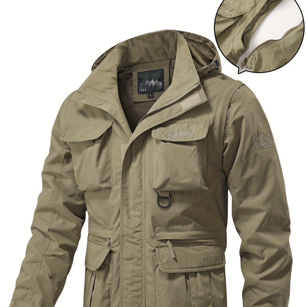 Men’s Utility Jacket with Detachable Hood