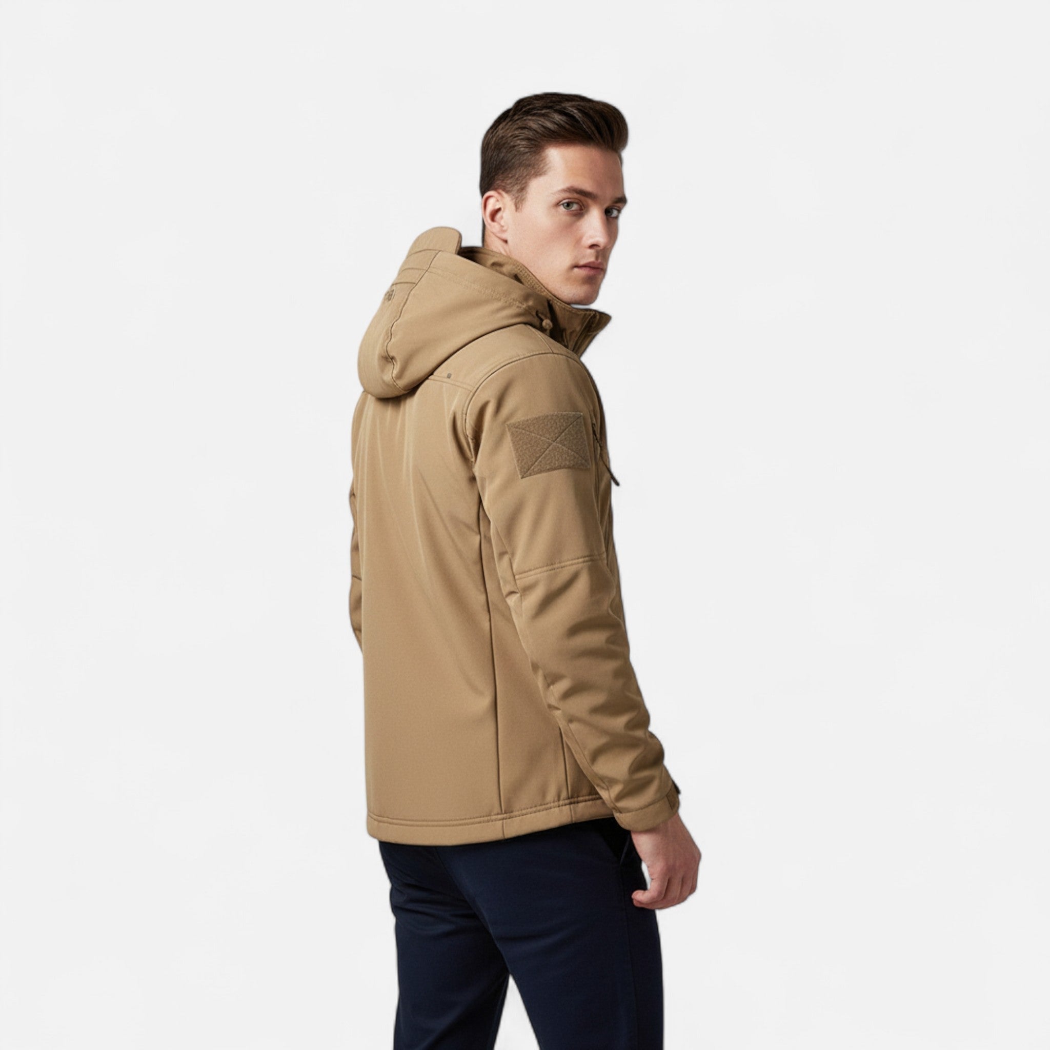 Men's Hooded Tactical Zip Jacket