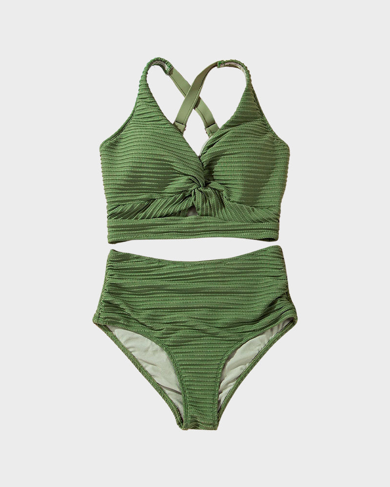 Women's Ribbed High Waist Bikini