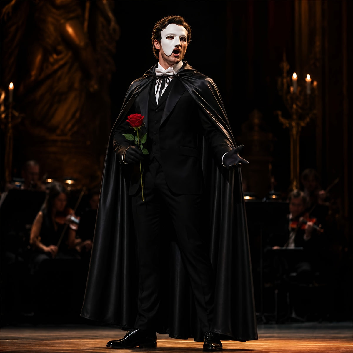 Men’s Halloween Phantom Masquerade Costume