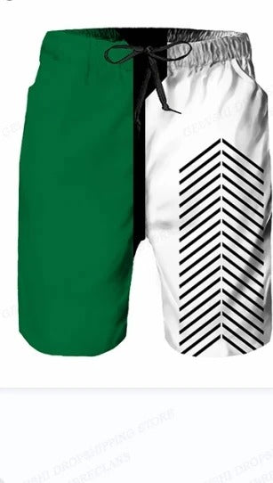 Men's Graphic Drawstring Swim Shorts