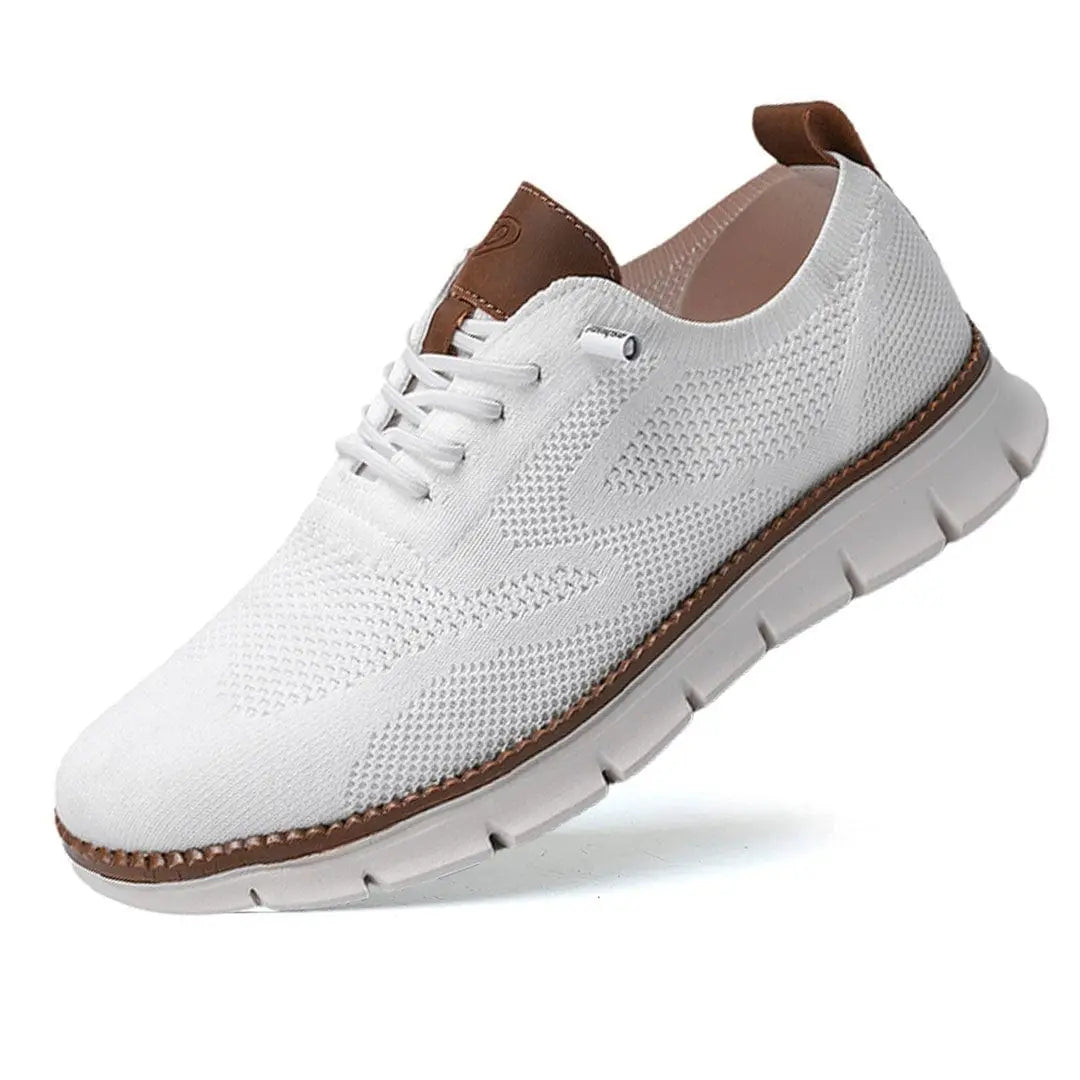 Men's Lace-Up Sneakers With Segmented Sole