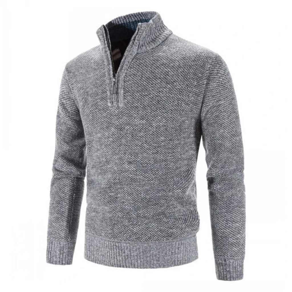 Men’s Textured Quarter-Zip Sweater