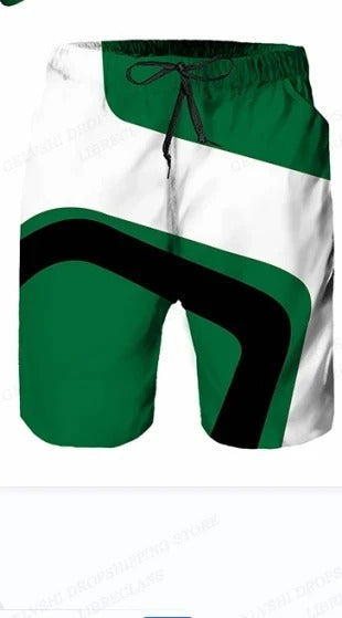 Men's Graphic Drawstring Swim Shorts