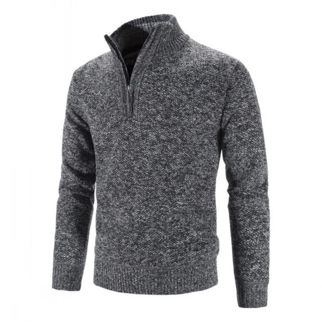 Men’s Textured Quarter-Zip Sweater