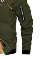 Men’s Hooded Jacket with Plaid Trim