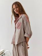 Women's Striped Lounge Set