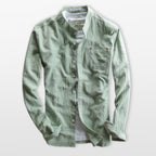 Men’s Mandarin Collar Slim Fit Shirt