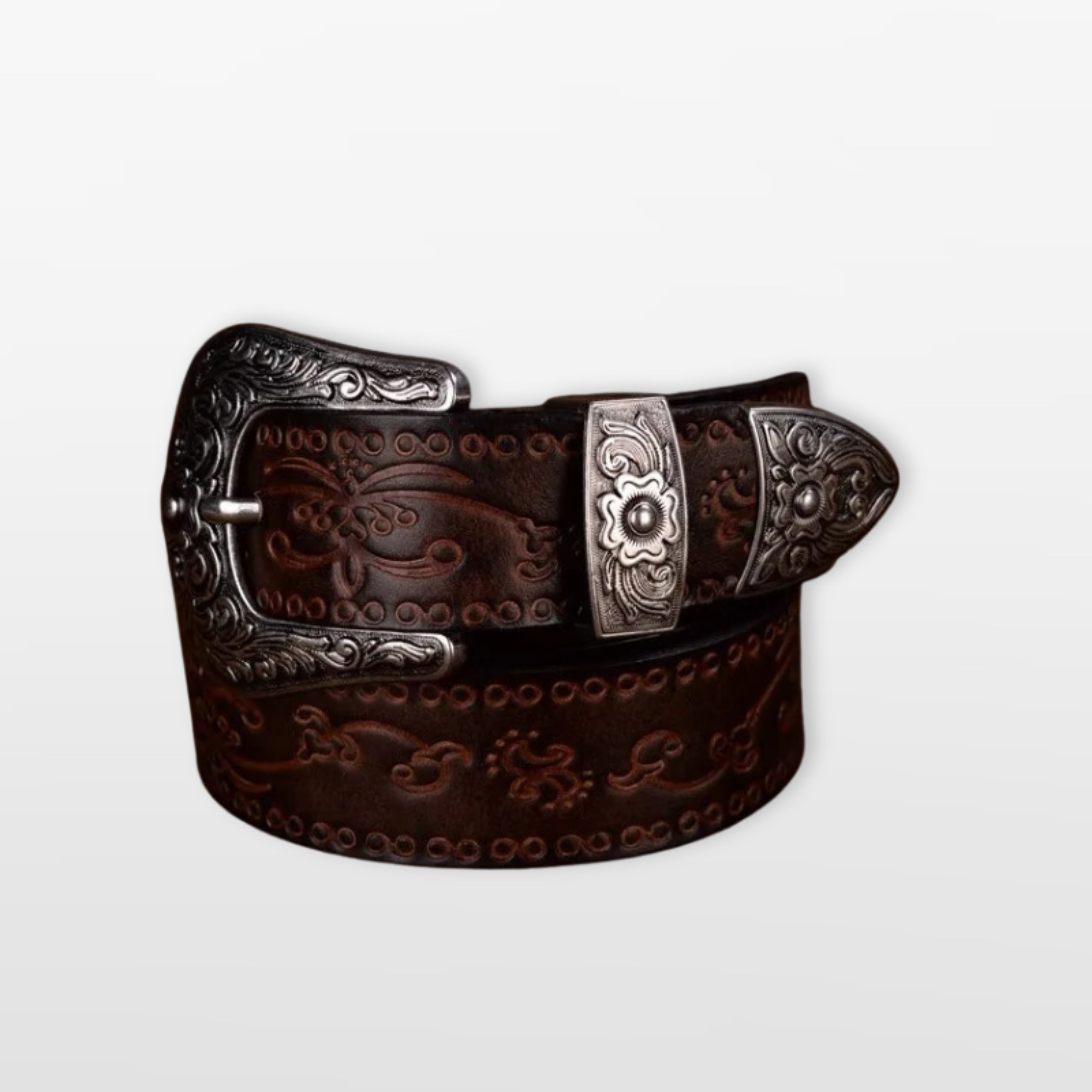 Men’s Western Belt Engraved Cowboy Style