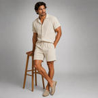 Men’s Short-Sleeve Shirt and Shorts Set