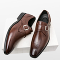 Men Classic Monk Strap Dress Shoes