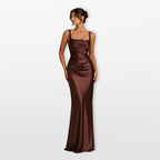 Women’s Satin Maxi Evening Dress