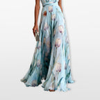 Women’s Floral Maxi Dress Sleeveless Evening
