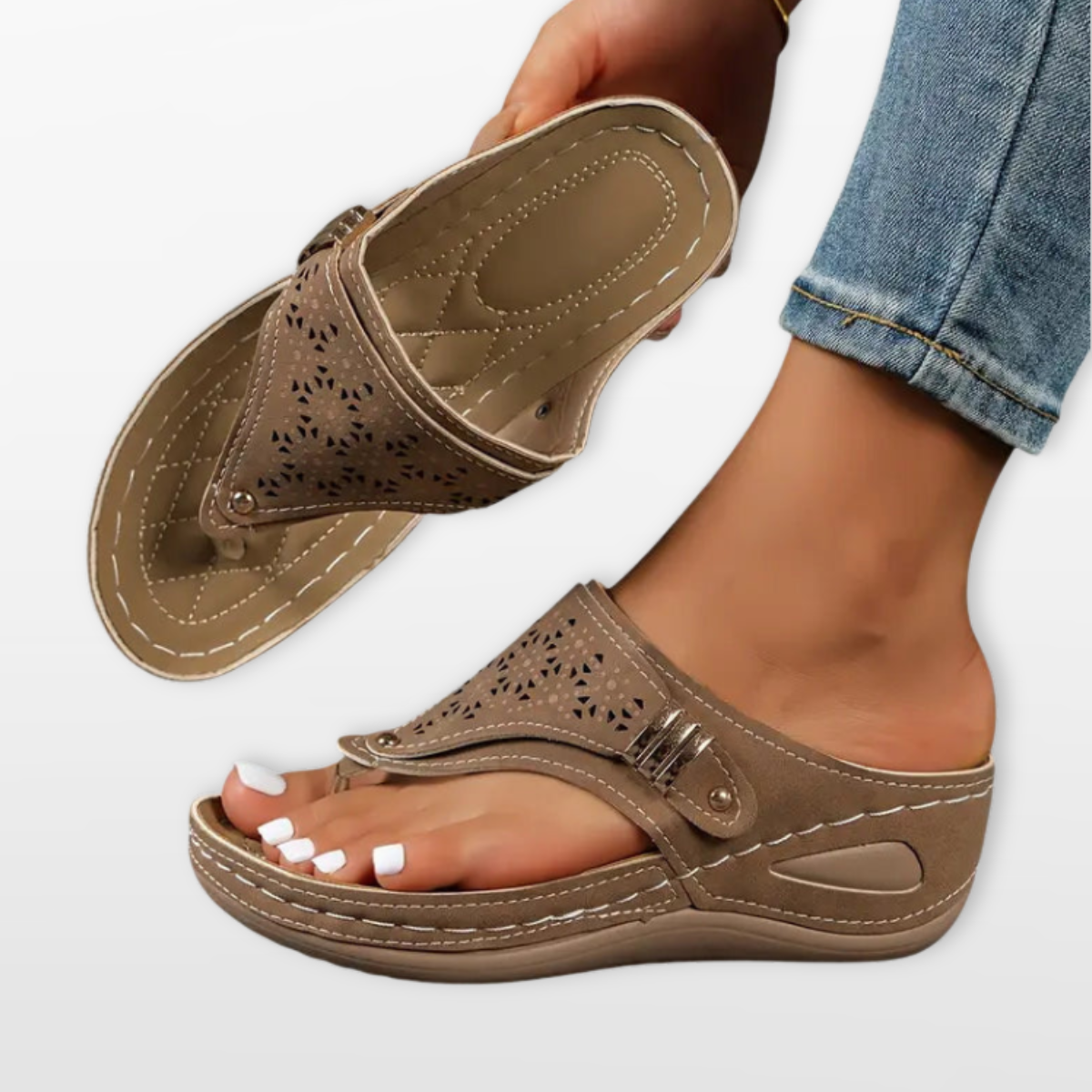 Women Orthopedic Comfort Slide Sandals