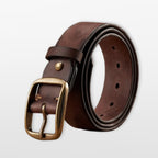 Men’s Leather Belt Casual Buckle Vintage Style