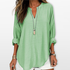 Women V Neck Casual Loose Blouse