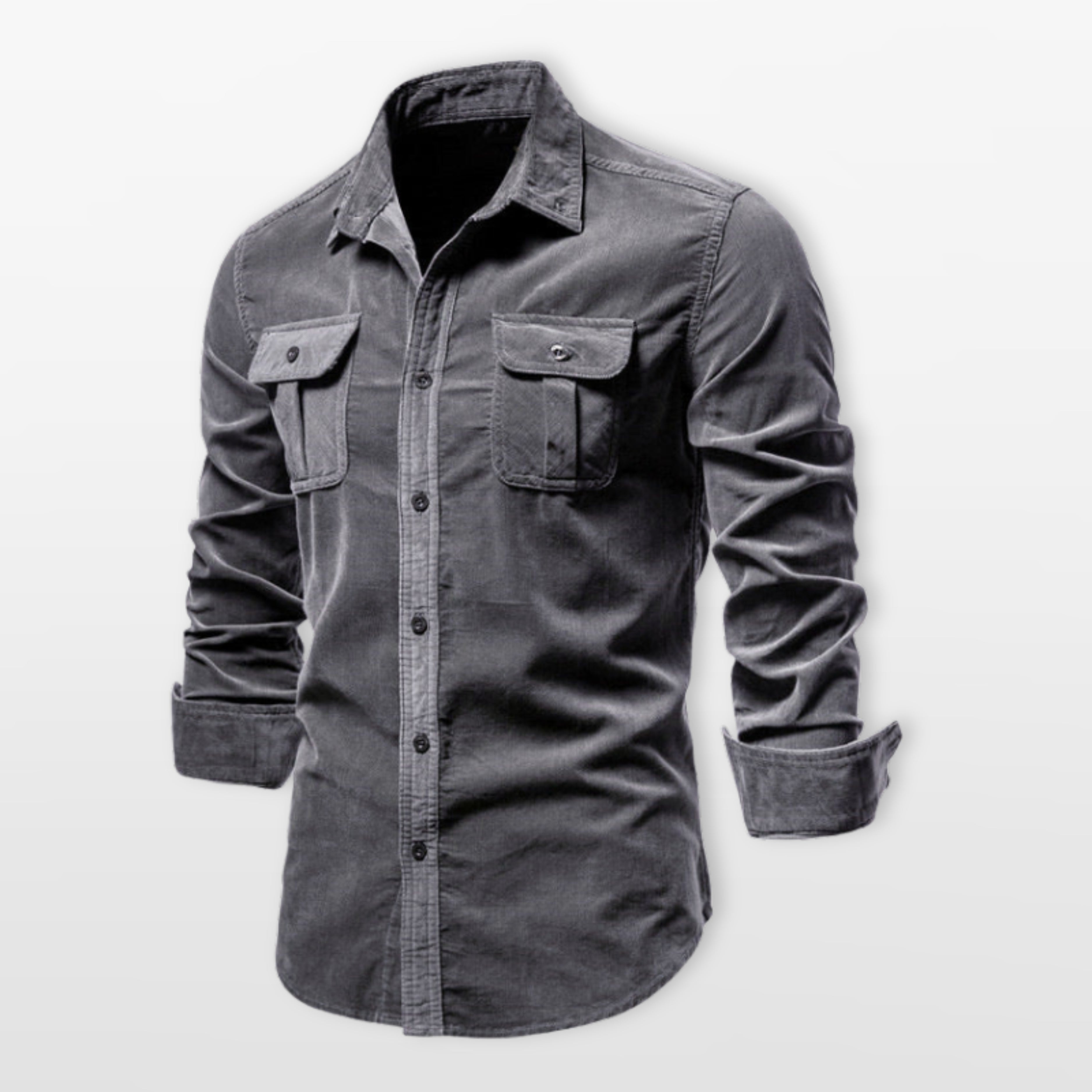 Men’s Button Up Shirt Slim Casual