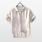 Men’s Linen Shirt Casual Short Sleeve