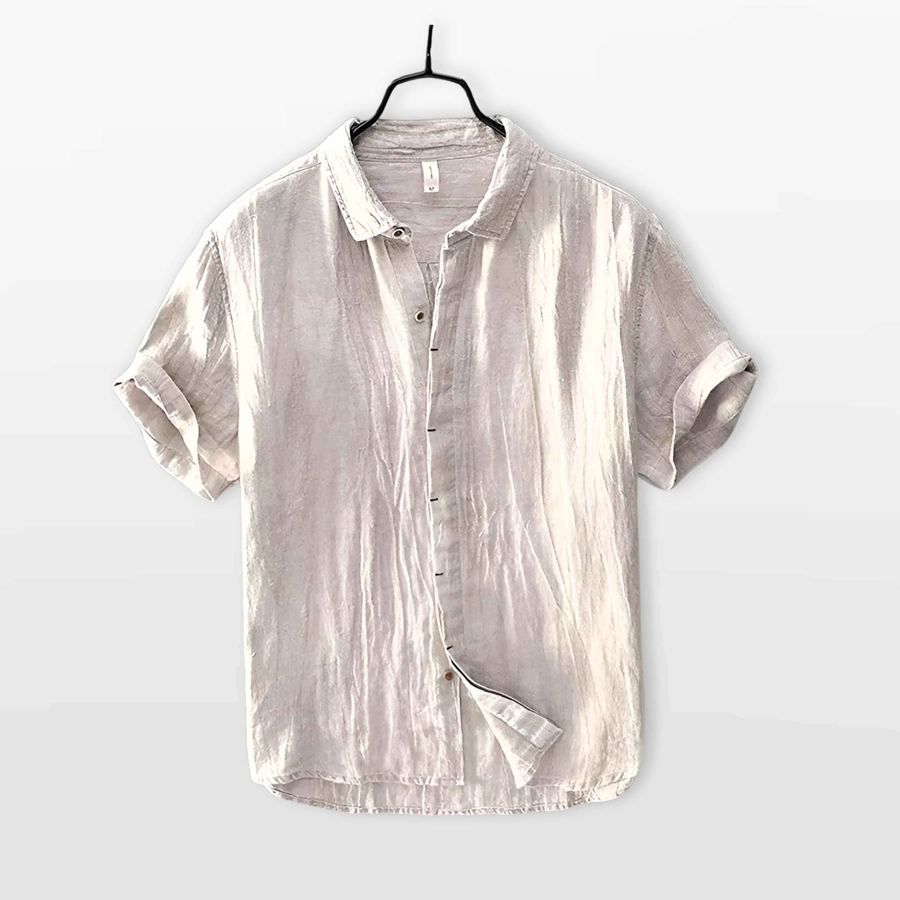 Men’s Linen Shirt Casual Short Sleeve
