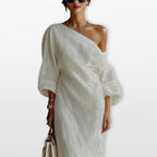 Women’s One Shoulder Maxi Dress Elegant Fit