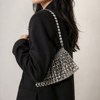 Women’s Metallic Chain Mesh Handbag
