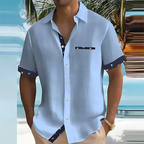 Men's Contrast Trim Resort Shirt