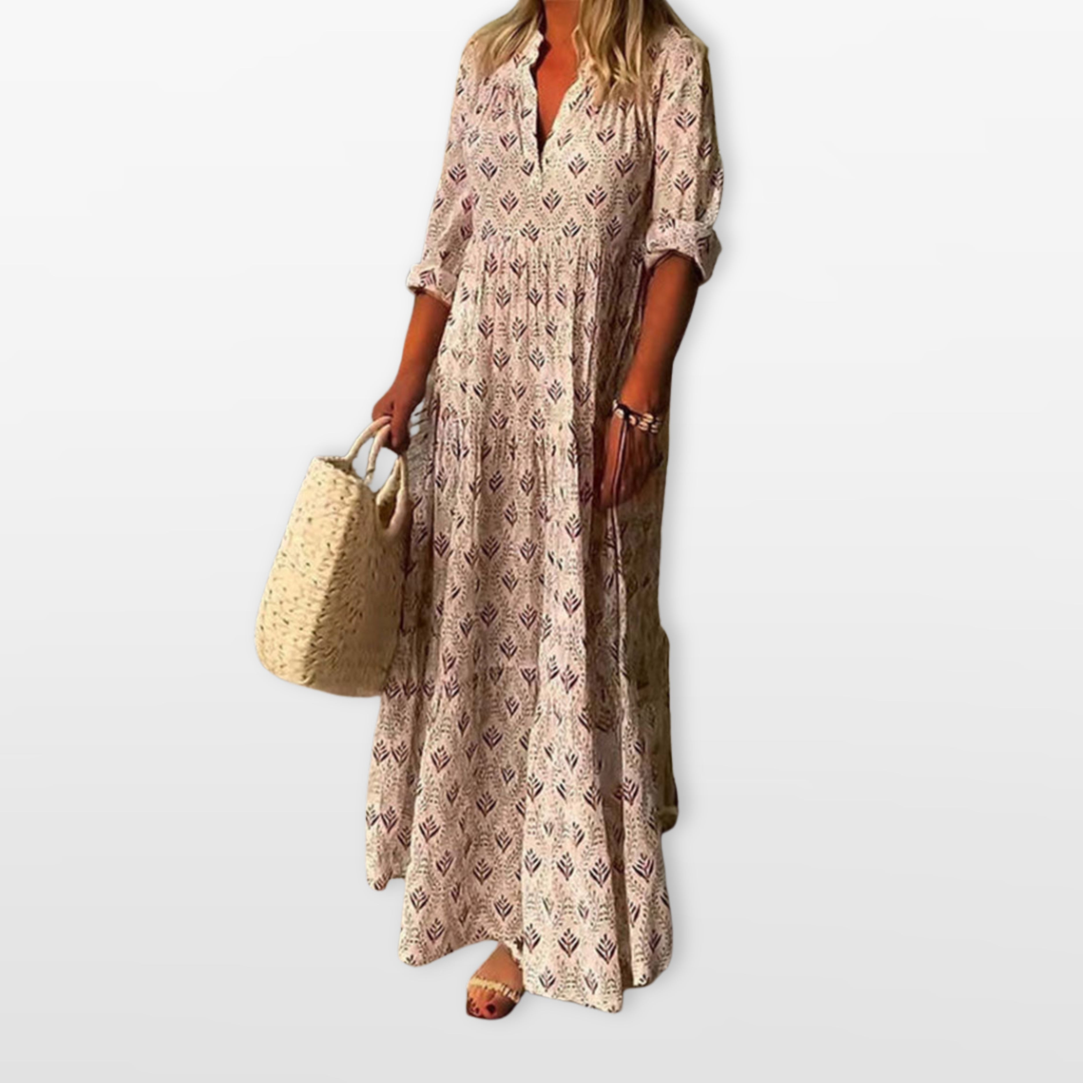 Women’s Printed Maxi Dress Relaxed Fit