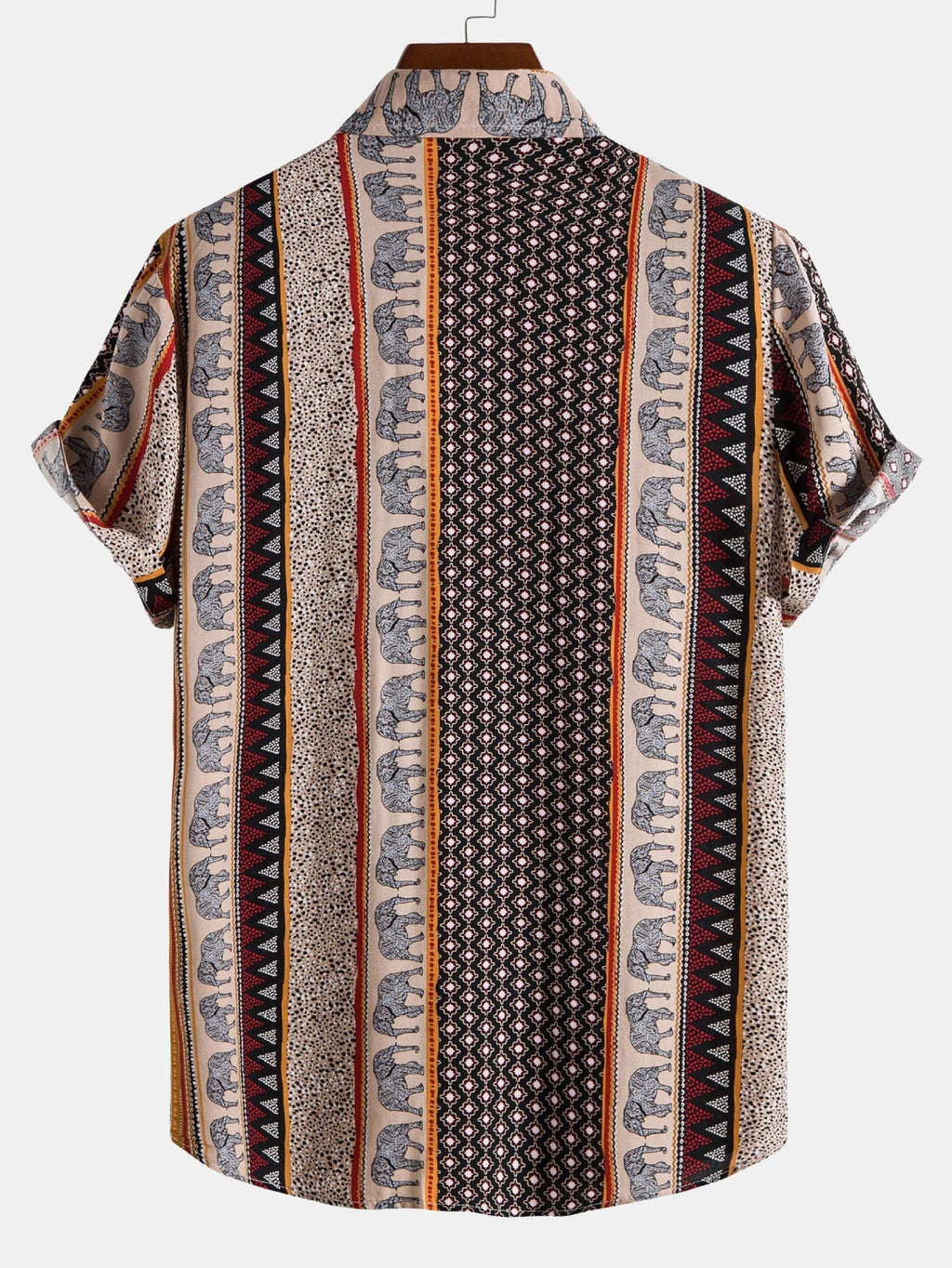 Men’s Relaxed Elephant Print Resort Shirt
