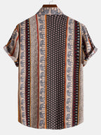 Men’s Relaxed Elephant Print Resort Shirt
