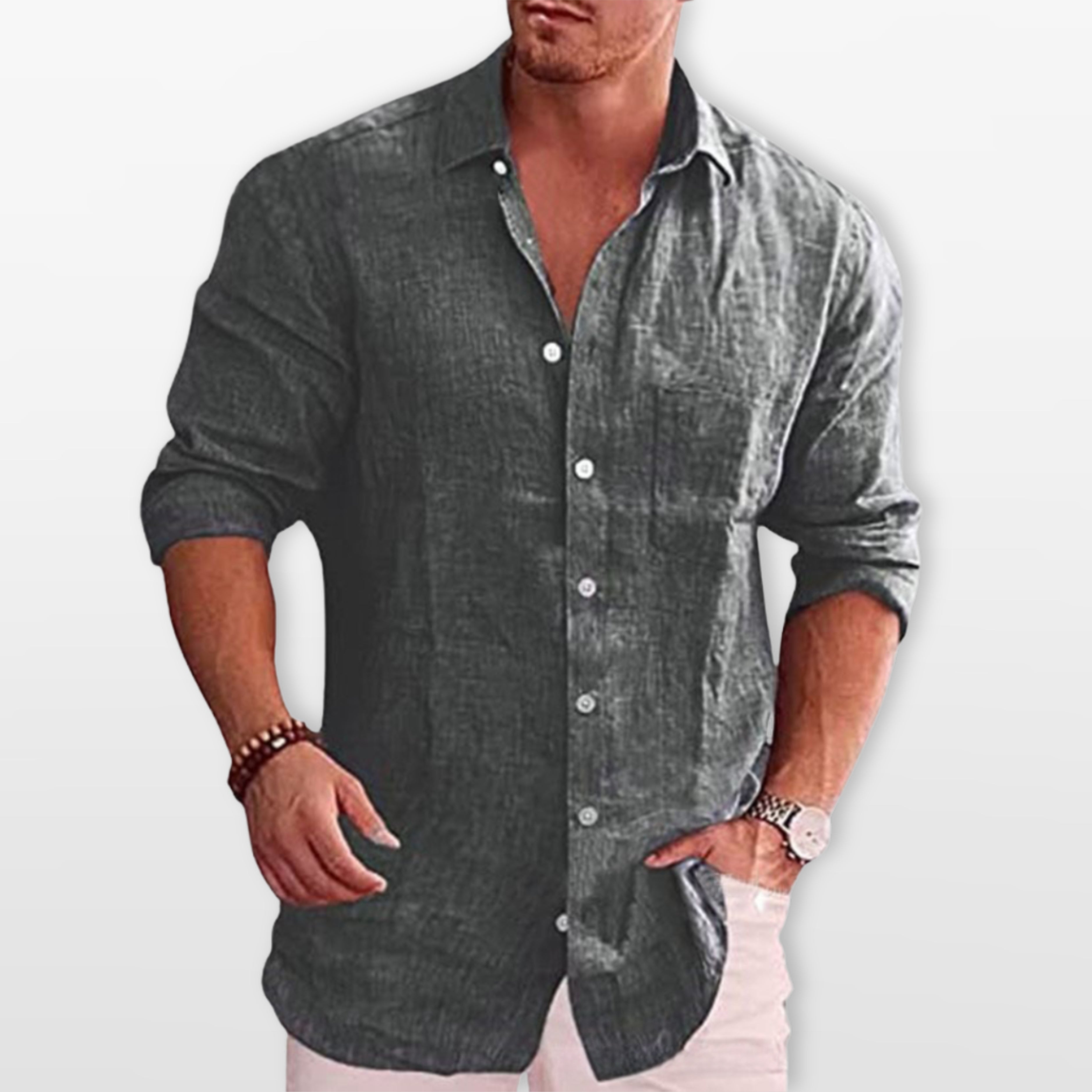 Men’s Casual Button Shirt Relaxed Fit