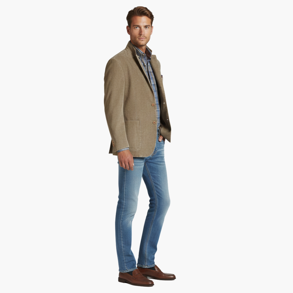 Men’s Tailored Casual Single Button Blazer