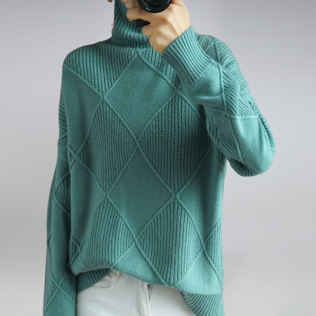 Women’s Textured Turtleneck Sweater