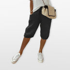 Women’s Drawstring Pants Loose Fit Cropped