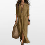 Women’s Loose Maxi Shirt Dress