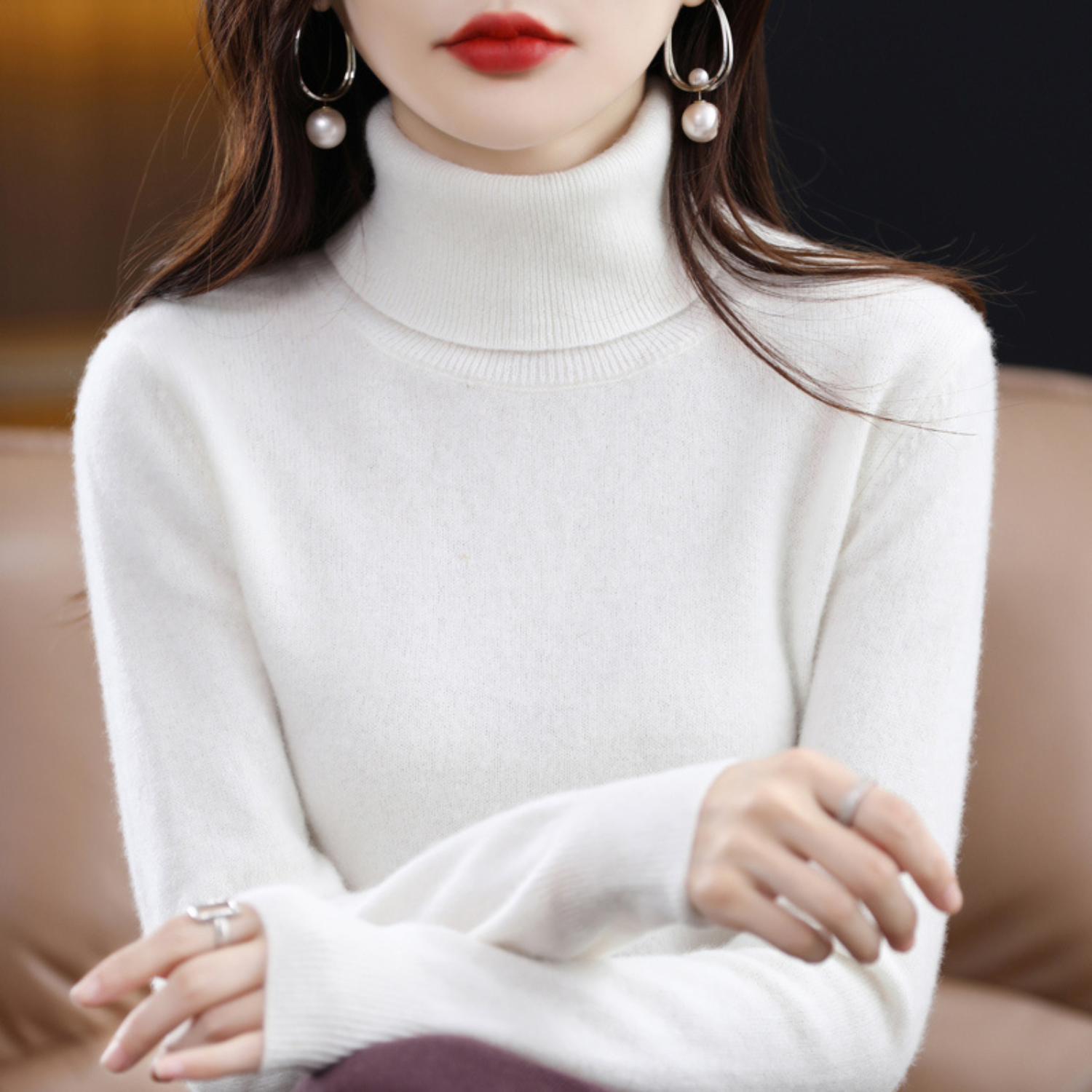Women’s Knit Turtleneck Sweater