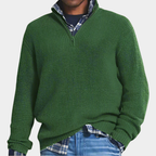 Men’s Ribbed Quarter-Zip Sweater