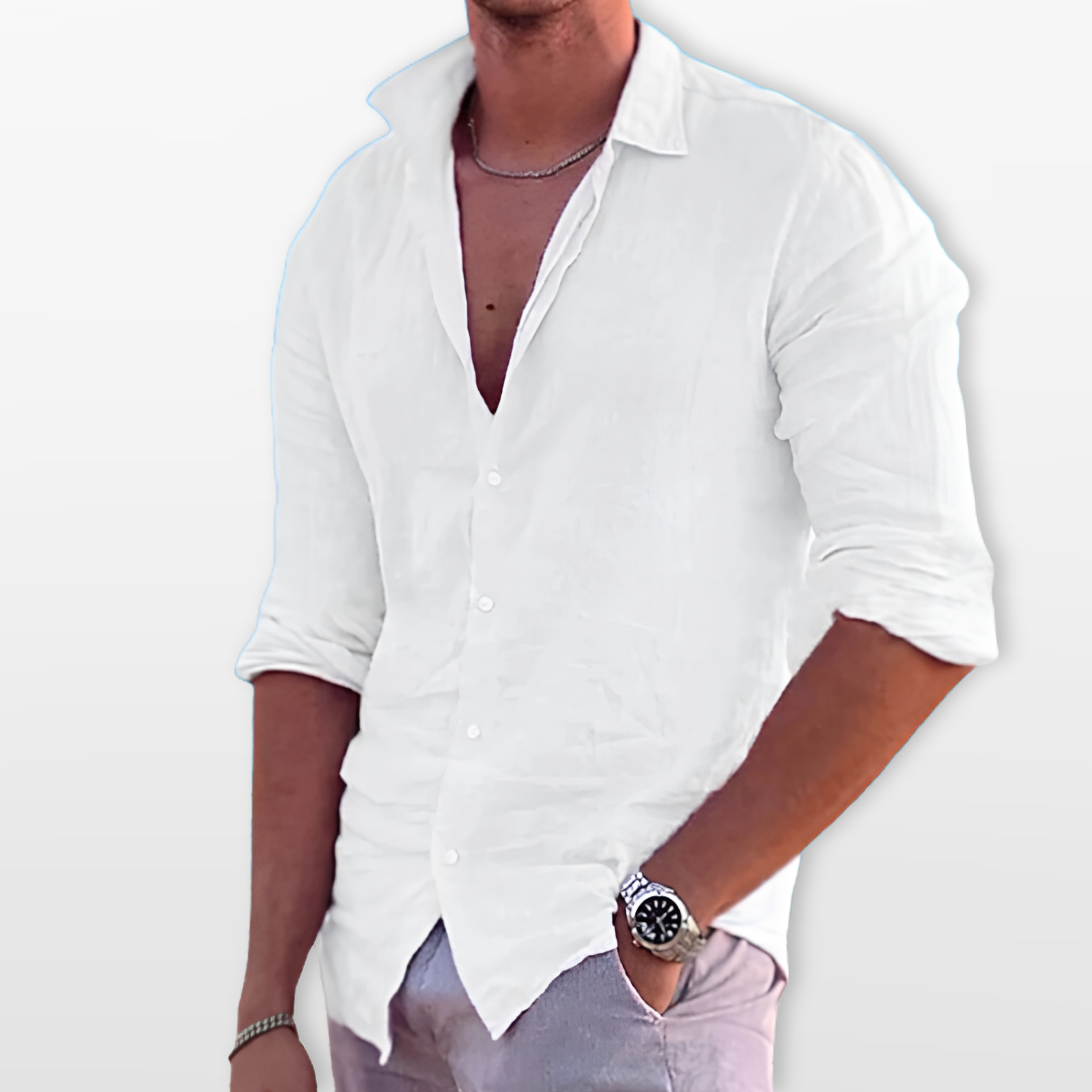 Men’s Casual Button Summer Shirt