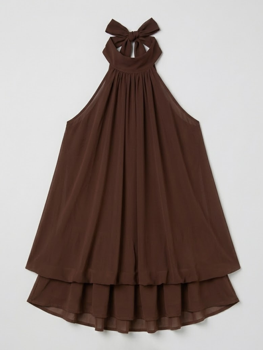 Women’s Flowy Halter Layered Mini Dress