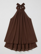 Women’s Flowy Halter Layered Mini Dress