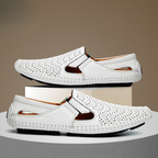 Men's Perforated Slip On Loafers