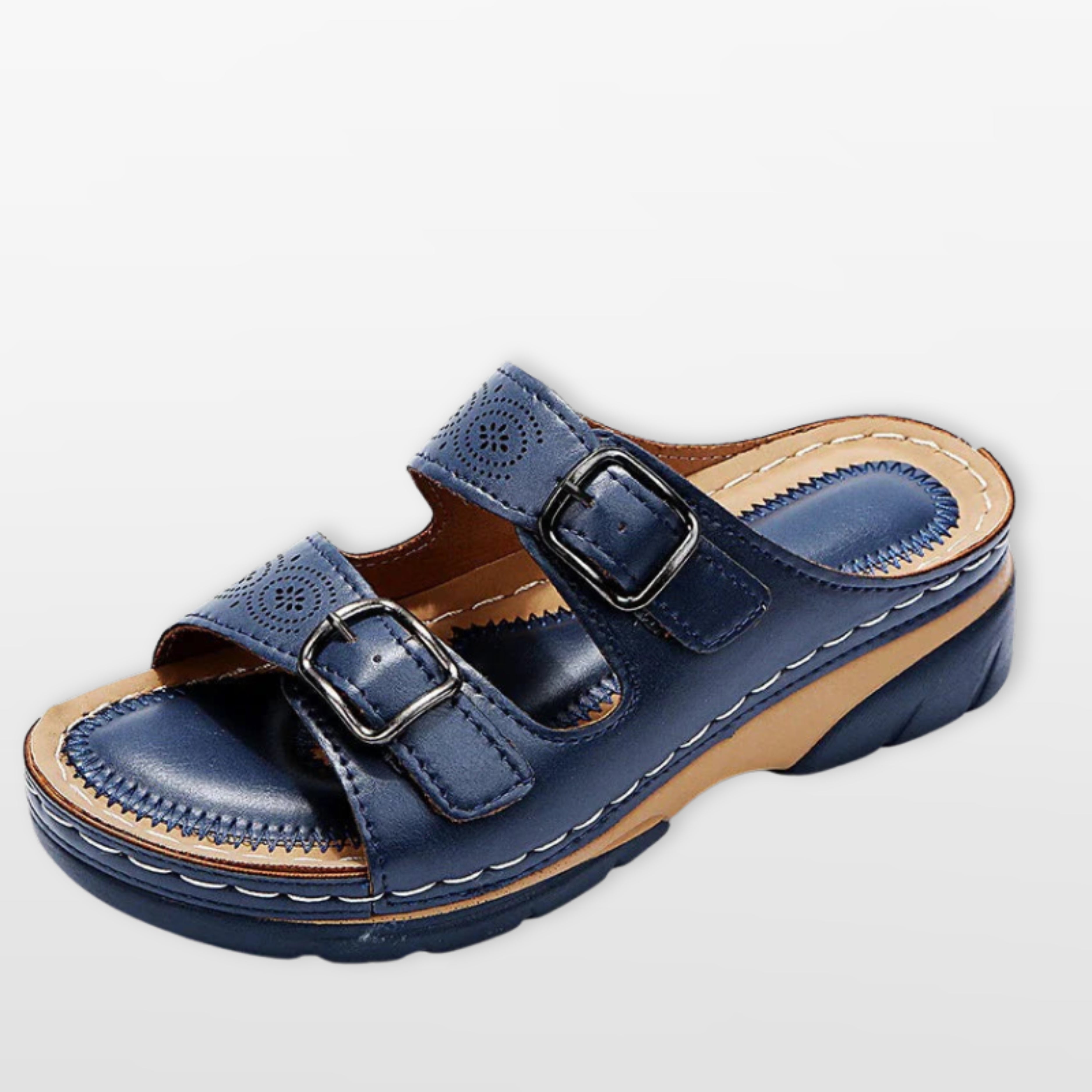 Women’s Platform Sandals Buckle Strap Slides